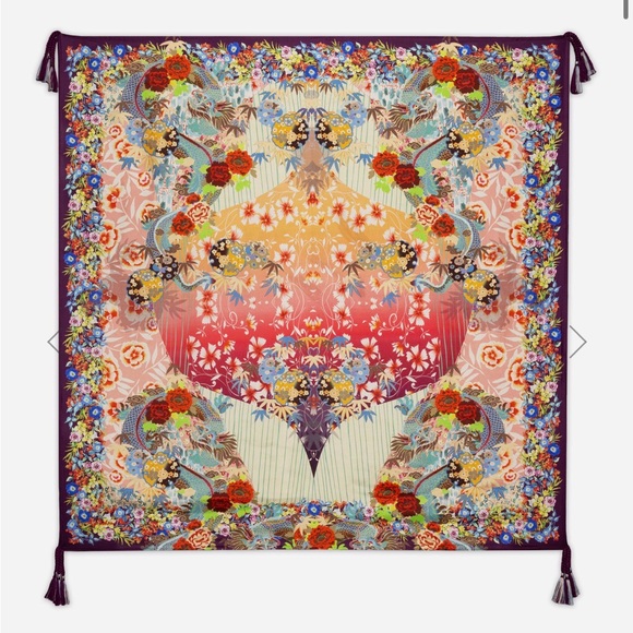 Johnny Was Adalena Silk Scarf - Picture 4 of 4